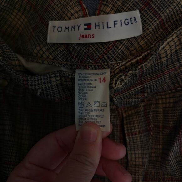 Vintage Retro Tommy Hilfiger Plaid Y2K Wide Leg Pants Size 14 - Picture 9 of 9
